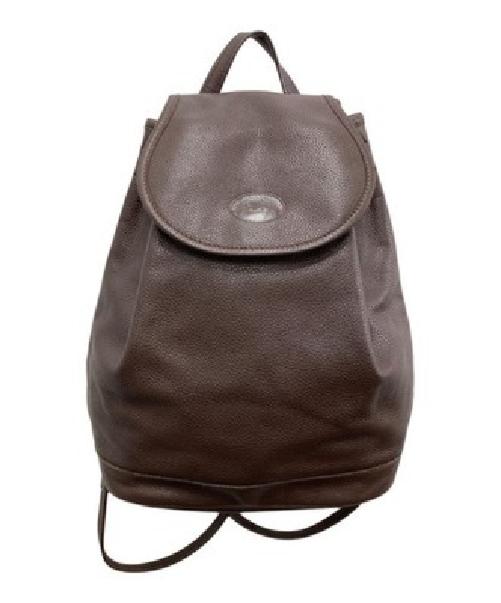 Longchamp Backpack Leather Brown Authentic
