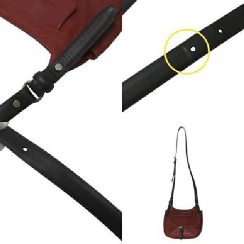 Longchamp Shoulder Bag Purse Leather Red Black Authentic