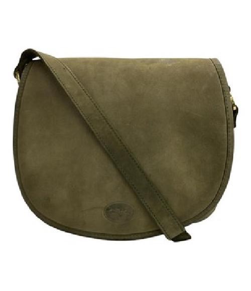 Longchamp Shoulder Bag Purse Khaki Authentic