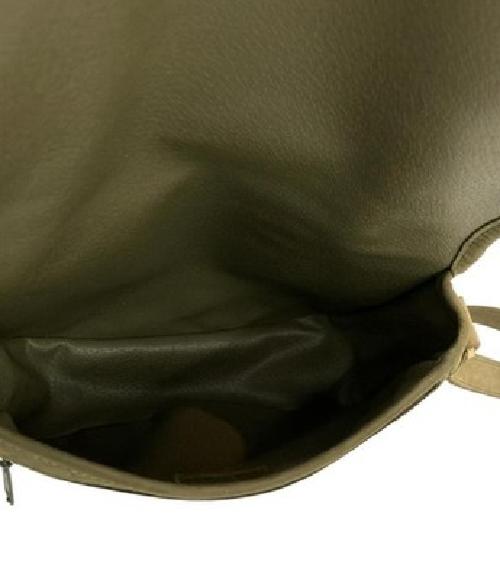 Longchamp Shoulder Bag Purse Khaki Authentic