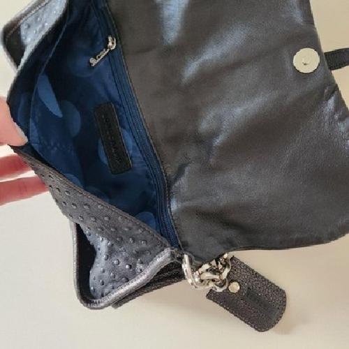 Longchamp Shoulder Bag Purse Chain Leather Authentic