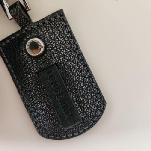 Longchamp Shoulder Bag Purse Chain Leather Authentic