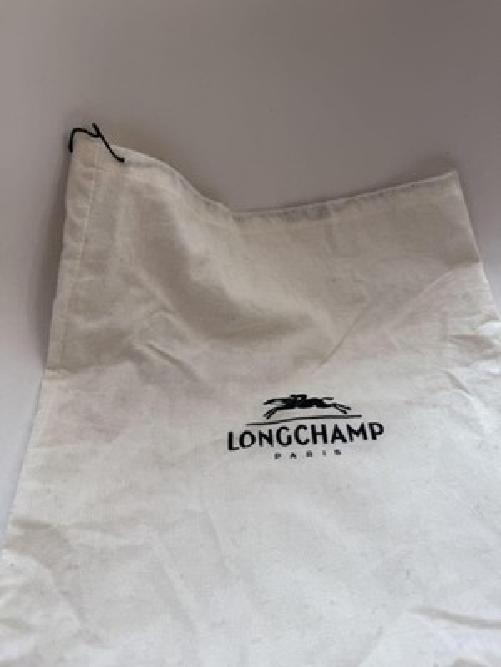 Longchamp Shoulder Bag Purse 2way Leather Beige Authentic