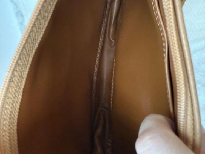 Longchamp Shoulder Bag Purse 2way Leather Beige Authentic