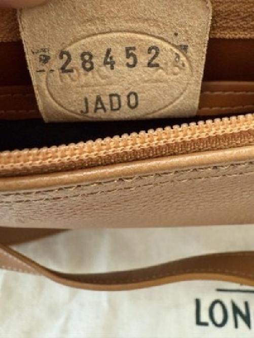 Longchamp Shoulder Bag Purse 2way Leather Beige Authentic