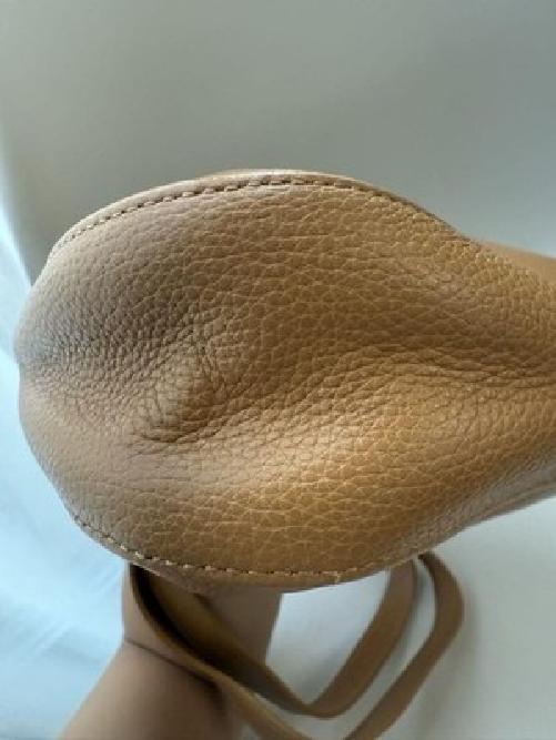 Longchamp Shoulder Bag Purse 2way Leather Beige Authentic