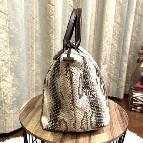 Longchamp Hand Bag Tote Purse Le Pliage Leather Authentic