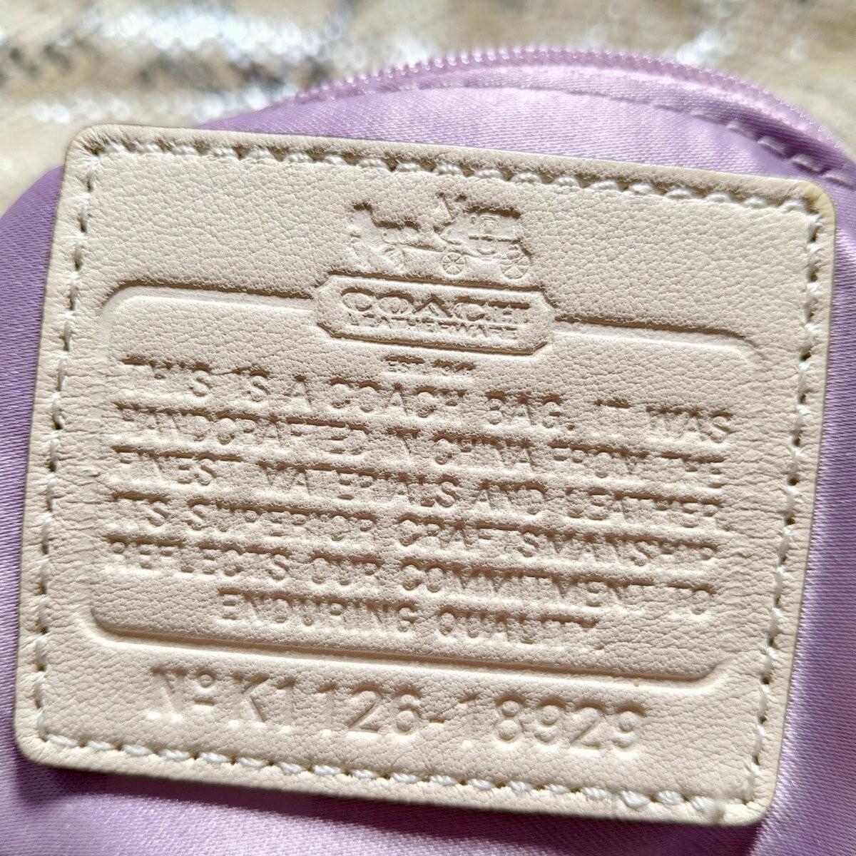 COACH Shoulder Bag Purse 18929 Off White Dark Gray Authentic