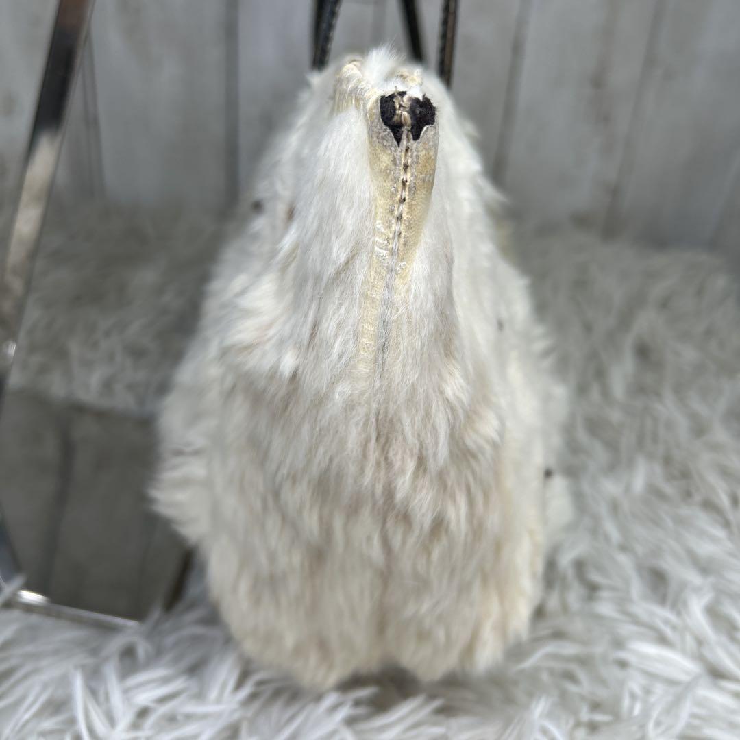 FENDI Hand Bag Tote Purse White Brown Authentic