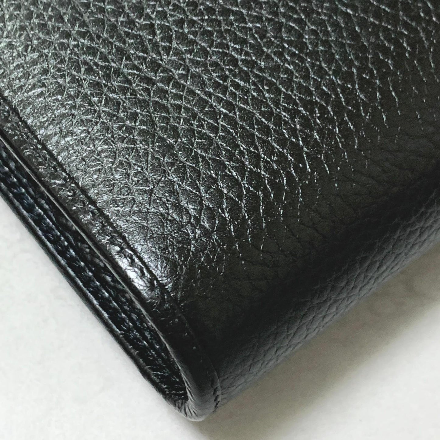 Christian Dior Bag CD Shoulder Purse Leather Black Gold Used Women's Authentic