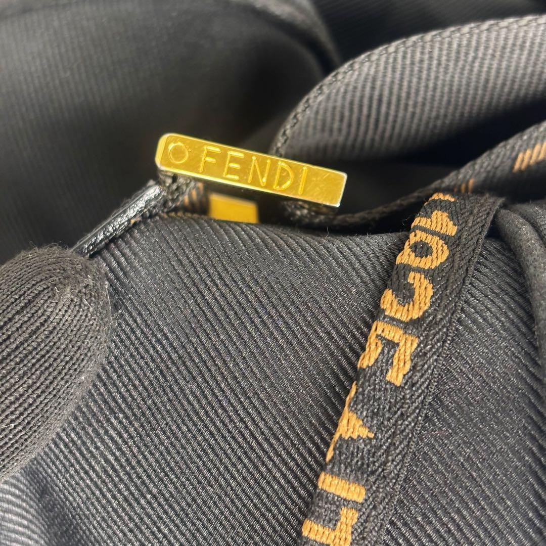 FENDI Boston Bag 2way ROMA Logo Authentic