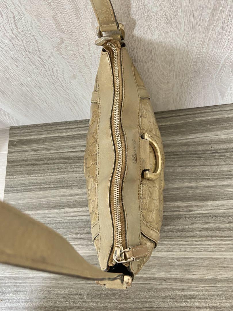 GUCCI Shoulder Bag Purse GG PVC Leather Authentic
