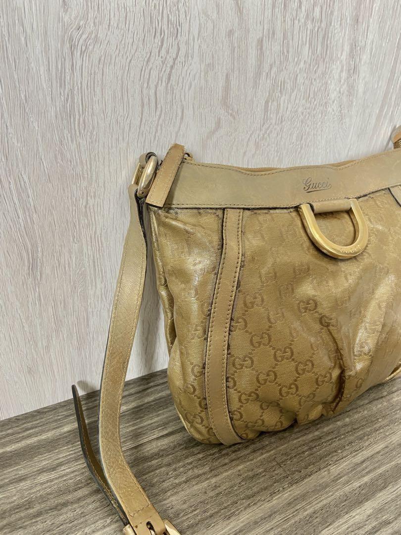 GUCCI Shoulder Bag Purse GG PVC Leather Authentic