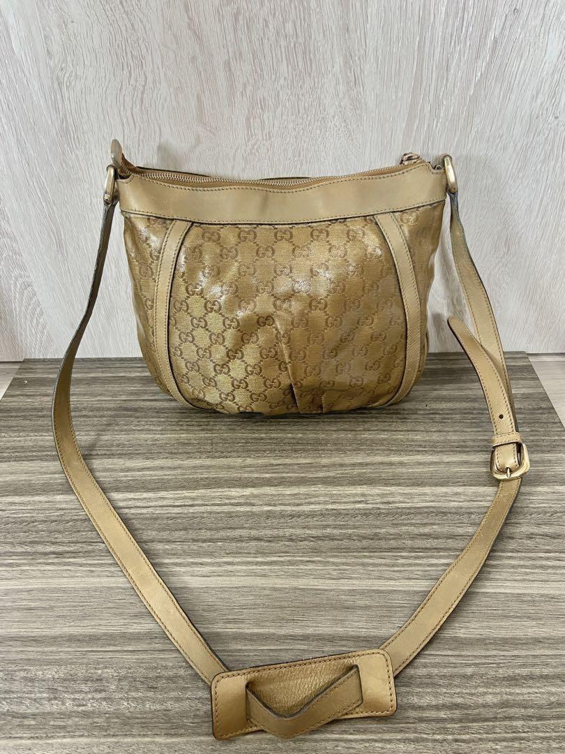 GUCCI Shoulder Bag Purse GG PVC Leather Authentic