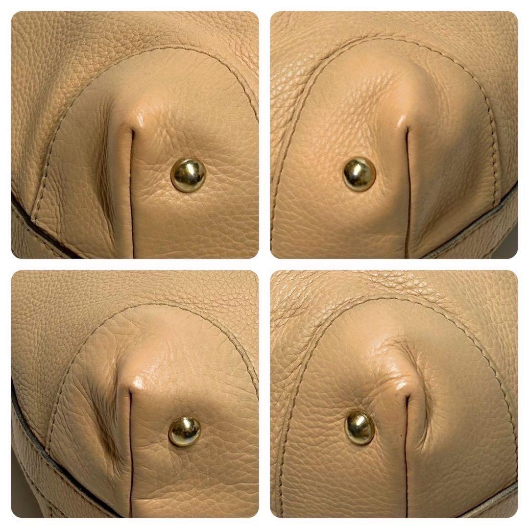 GUCCI Mini Boston Hand Bag Tote Purse 2way Sherry Line Canvas Leather Beige Auth