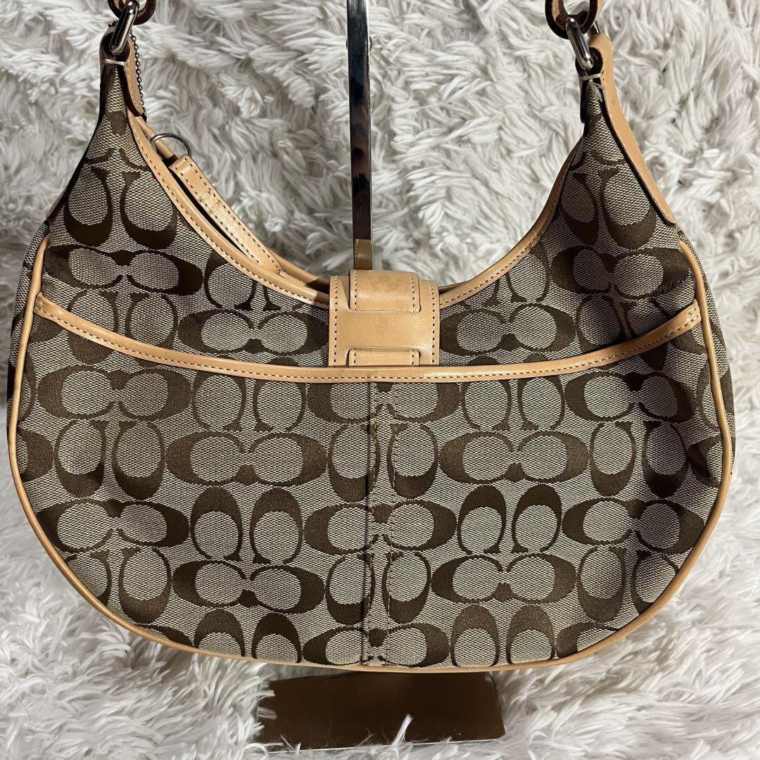 COACH Hand Shoulder Bag Tote Purse Signature 6363 Authentic