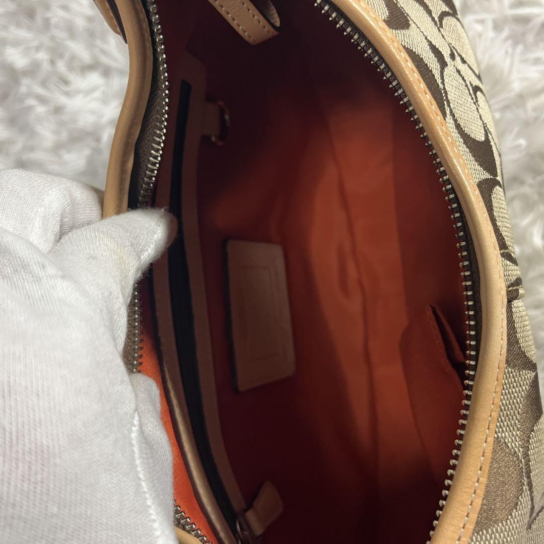 COACH Hand Shoulder Bag Tote Purse Signature 6363 Authentic