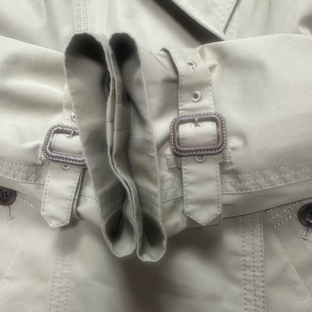 Aquascutum Trench Coat Club Check Asian fit L US size M Honey Beige Authentic