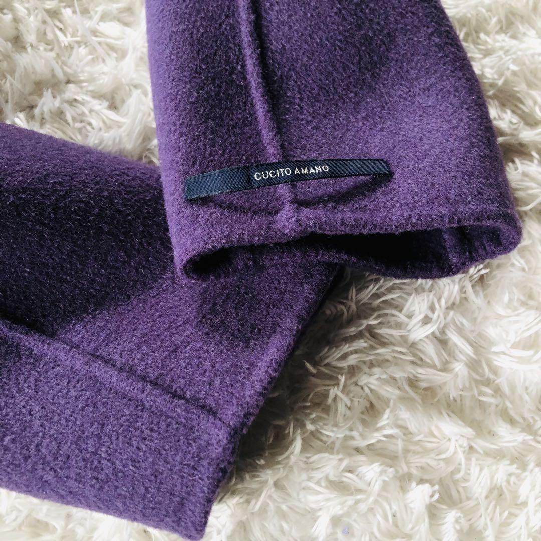 S Max Mara Long Coat Asian fit S 36 US size XS Purple Authentic