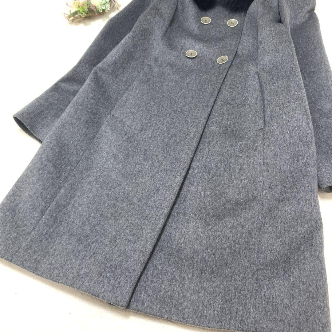 Max Mara MAX&Co. Long Coat Asian fit XL 42 US size L Gray Authentic