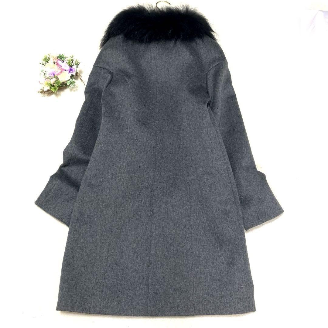 Max Mara MAX&Co. Long Coat Asian fit XL 42 US size L Gray Authentic