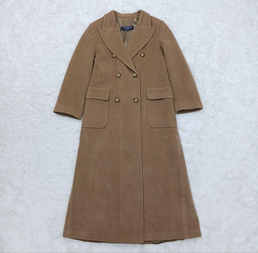 Weekend Max Mara Long Coat Asian fit XL 42 US size L Camel Authentic