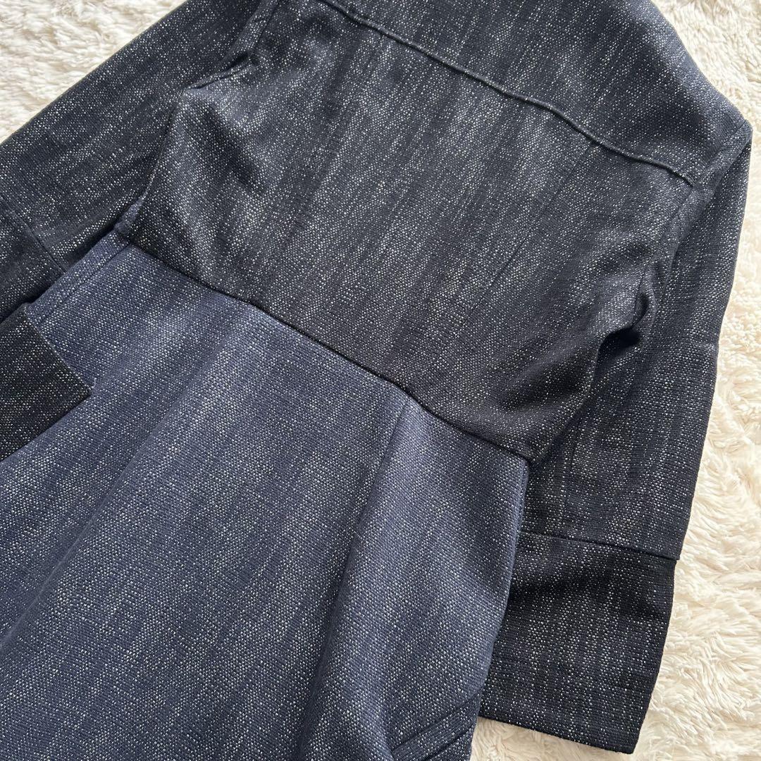 Max Mara SPORTMAX Long Coat Asian fit L 40 US size M Navy Blue Authentic