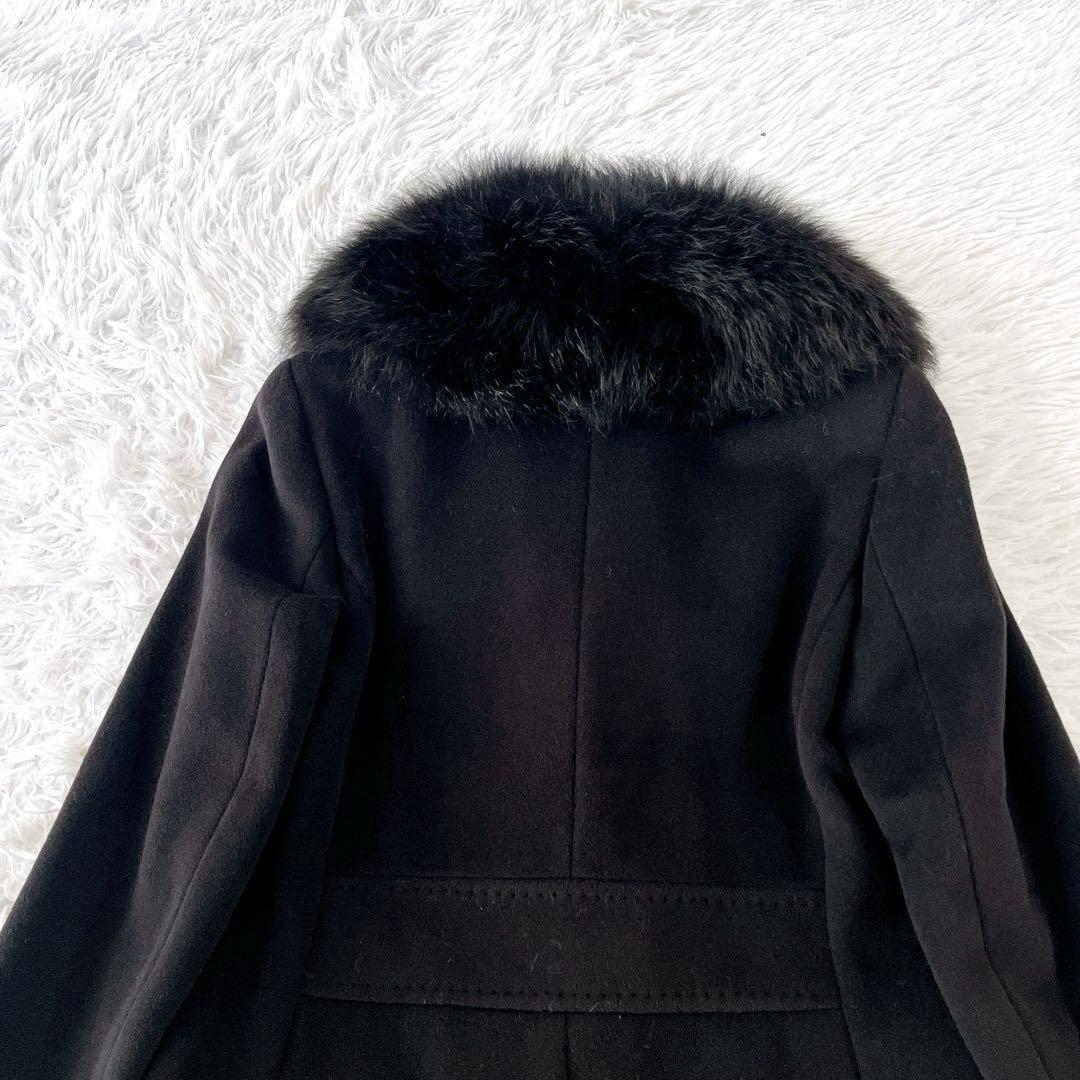 Max Mara Long Coat Asian fit S 36 US size XS Black Authentic