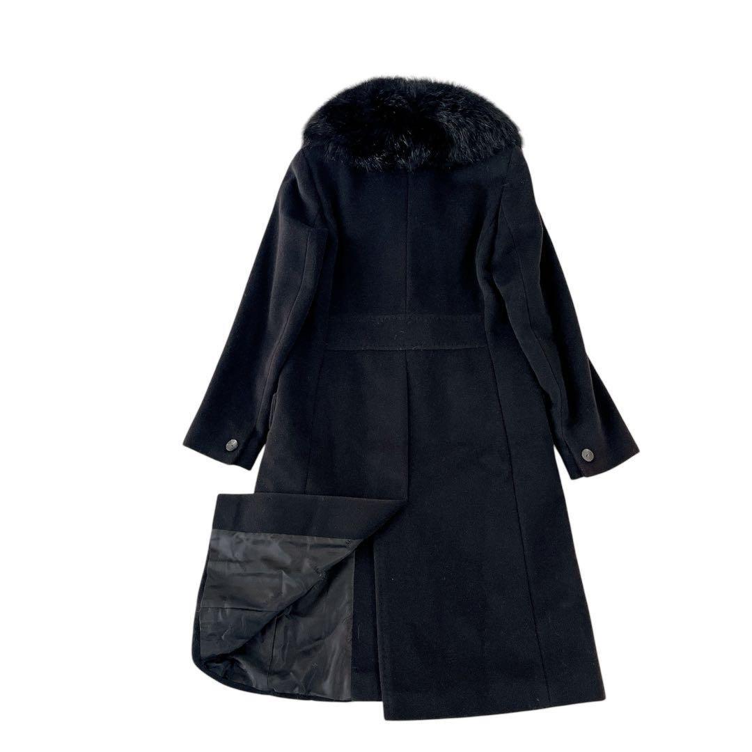 Max Mara Long Coat Asian fit S 36 US size XS Black Authentic