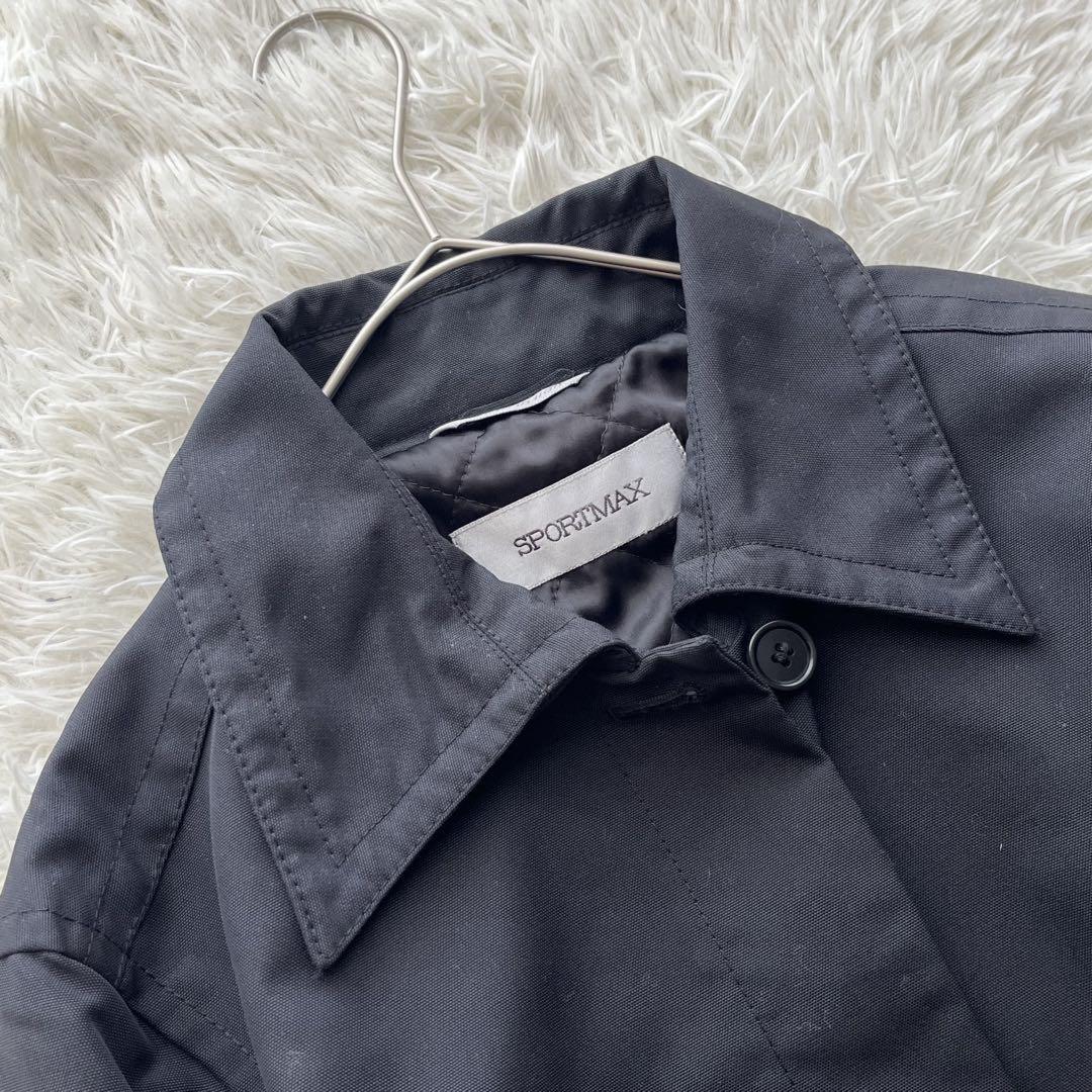 Max Mara SPORT MAX Short Coat Asian fit L 40 US size M Black Authentic