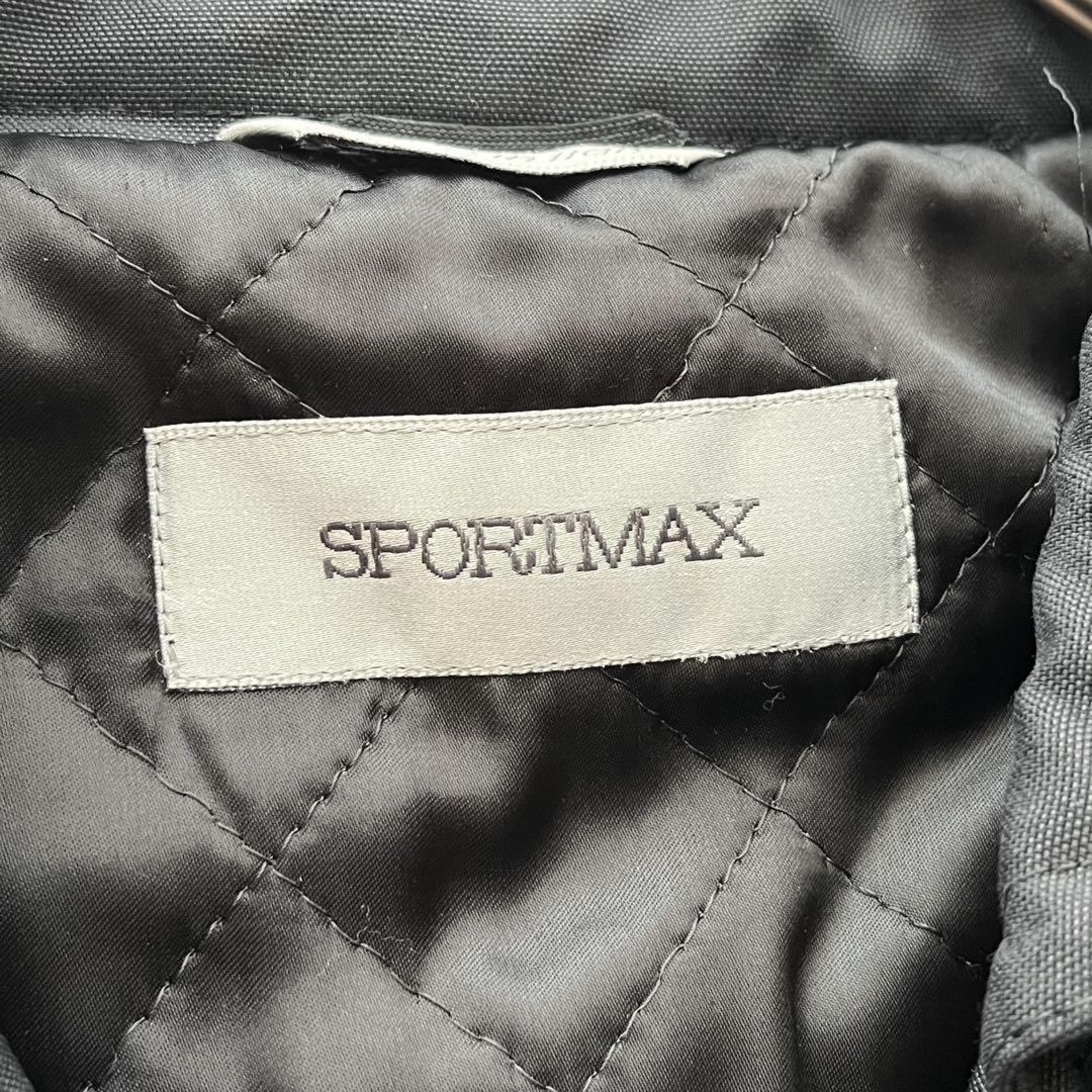 Max Mara SPORT MAX Short Coat Asian fit L 40 US size M Black Authentic
