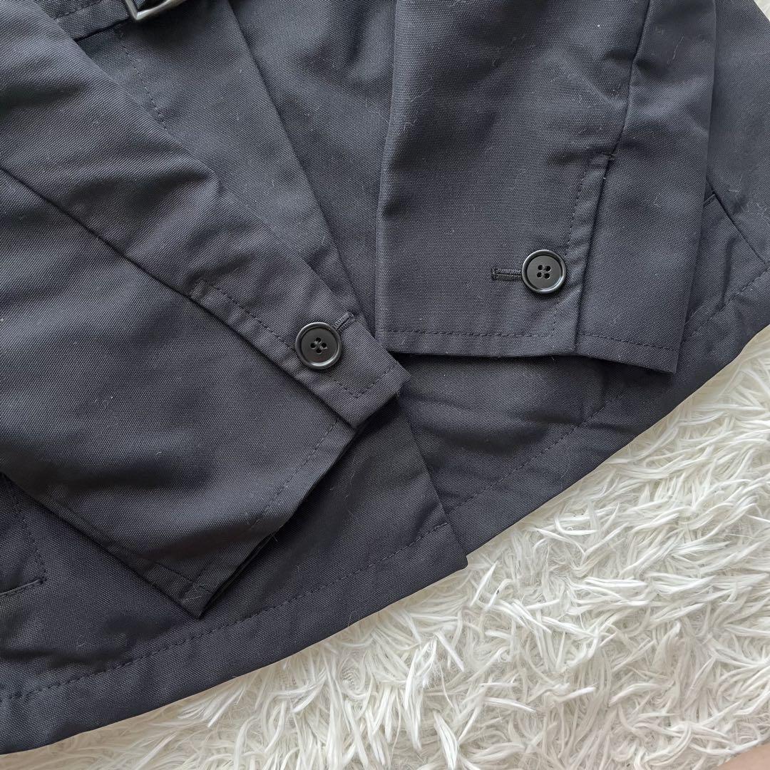 Max Mara SPORT MAX Short Coat Asian fit L 40 US size M Black Authentic