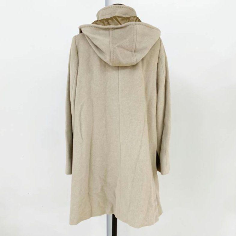 Max Mara STUDIO Long Coat Asian fit M 38 US size S Beige Authentic