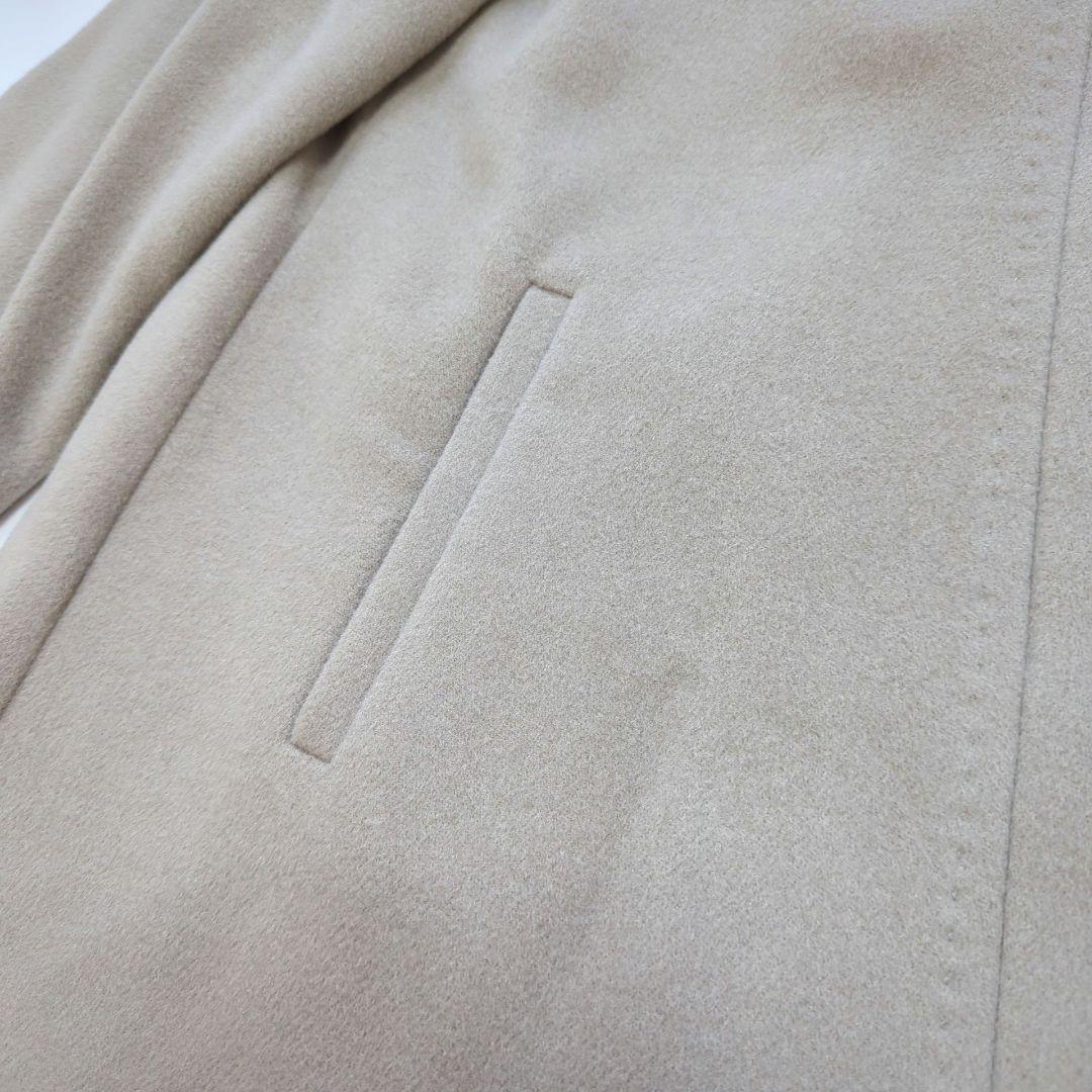 Max Mara STUDIO Long Coat Asian fit M 38 US size S Beige Authentic