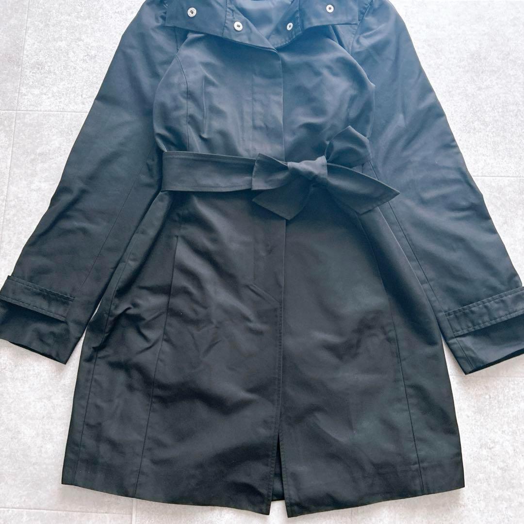 Max Mara Max&co Trench Coat Asian fit L 40 US size M Black Authentic
