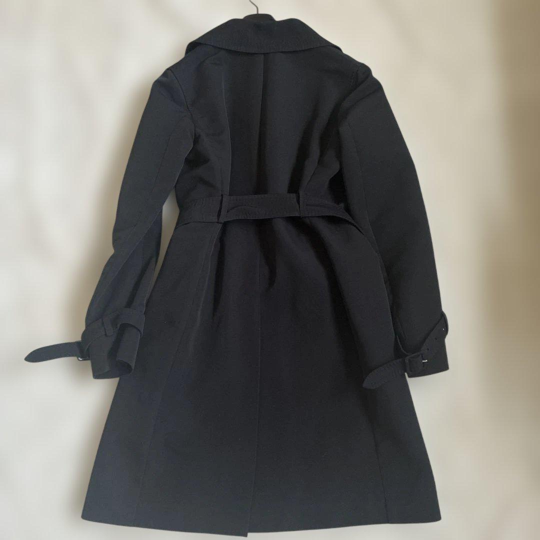 Max Mara Trench Coat Asian fit M US size S Black Authentic