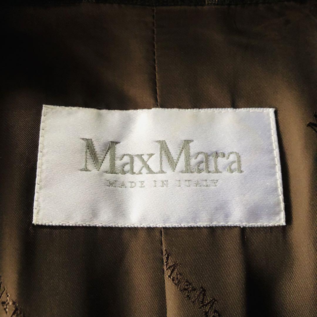 Max Mara Long Coat Asian fit M 38 US size S Dark Brown Authentic