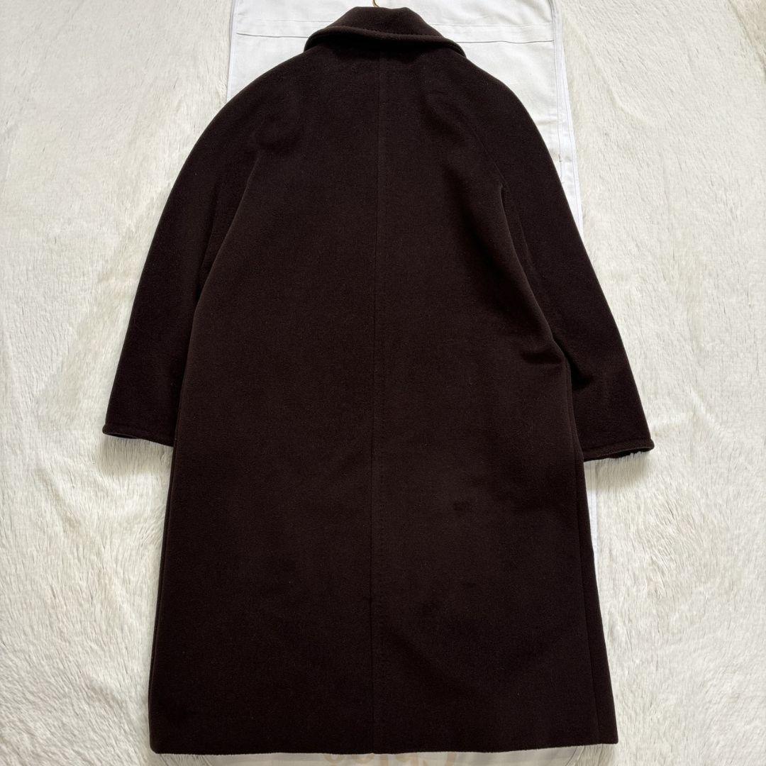 Max Mara Long Coat Asian fit M 38 US size S Brown Authentic