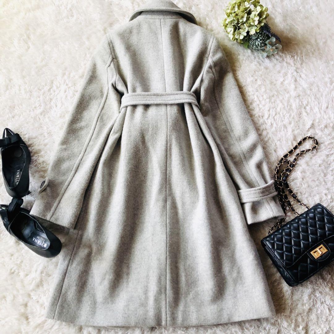 Weekend Max Mara Long Coat Asian fit L 40 US size M Gray Authentic