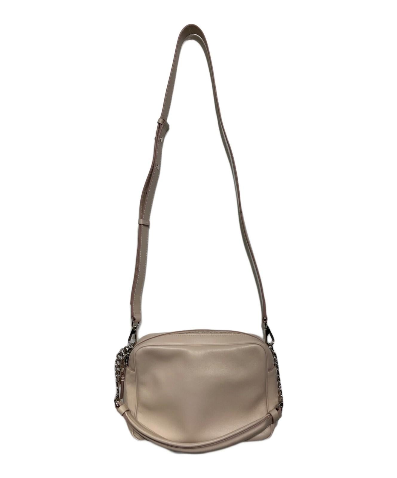 TOD'S Shoulder Bag Purse Double T Camera Bag Pink Authentic