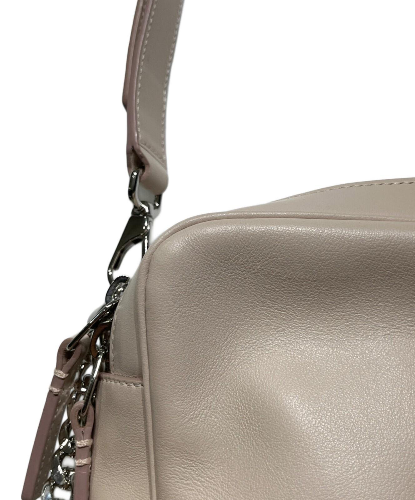 TOD'S Shoulder Bag Purse Double T Camera Bag Pink Authentic
