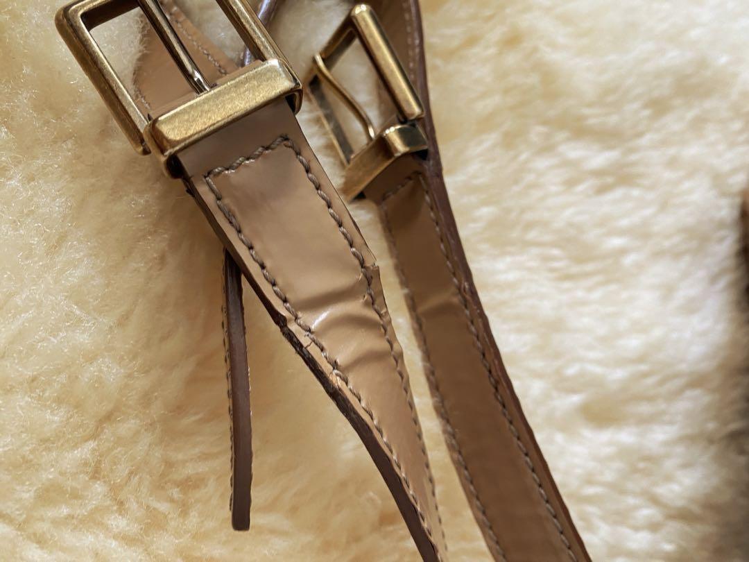 TOD'S Hand Shoulder Bag Tote Purse 2way Dokt Bag Leather Camel Authentic