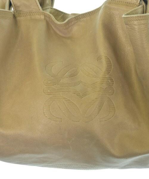 LOEWE Hand Bag Tote Purse Aire Anagram Gold Authentic