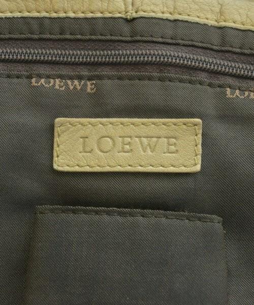 LOEWE Hand Bag Tote Purse Aire Anagram Gold Authentic