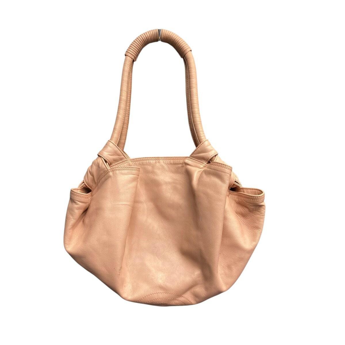 LOEWE Hand Bag Tote Purse Aire Anagram Pink Authentic