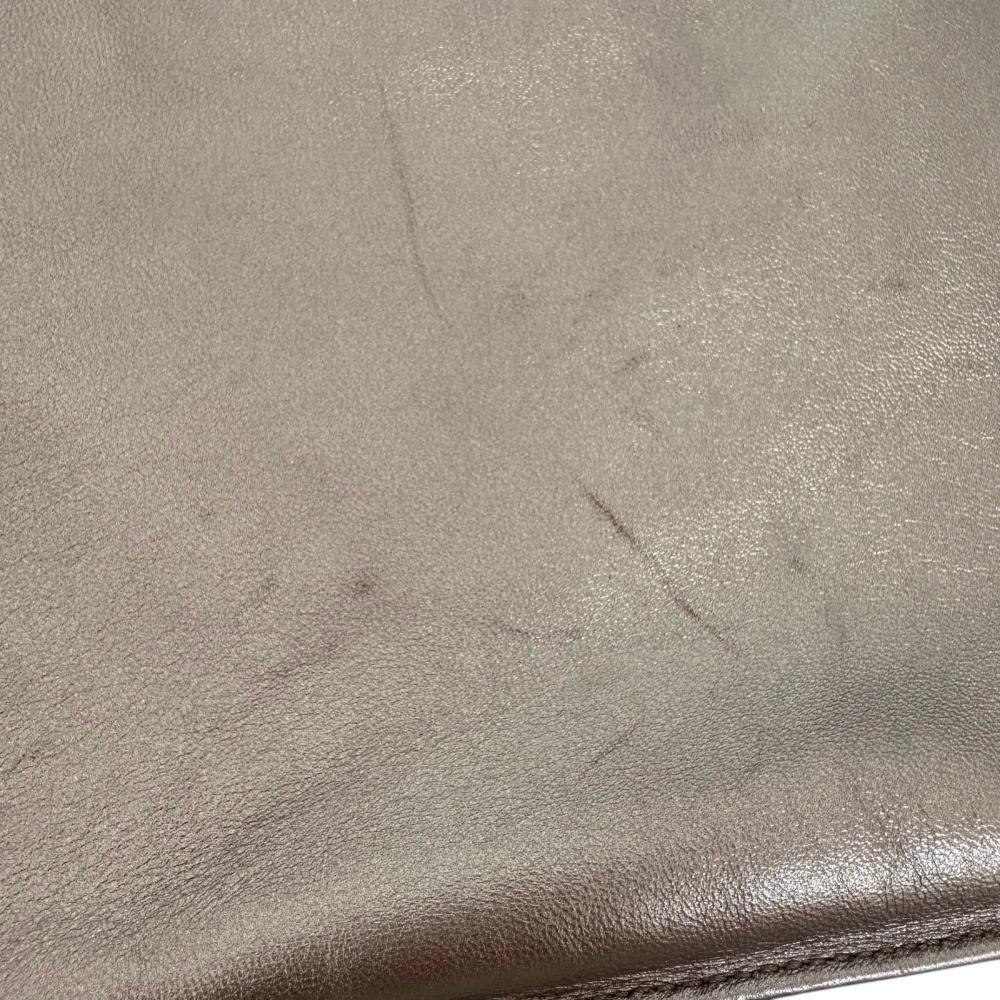 LOEWE Hand Bag Tote Purse Leather Bronze Authentic