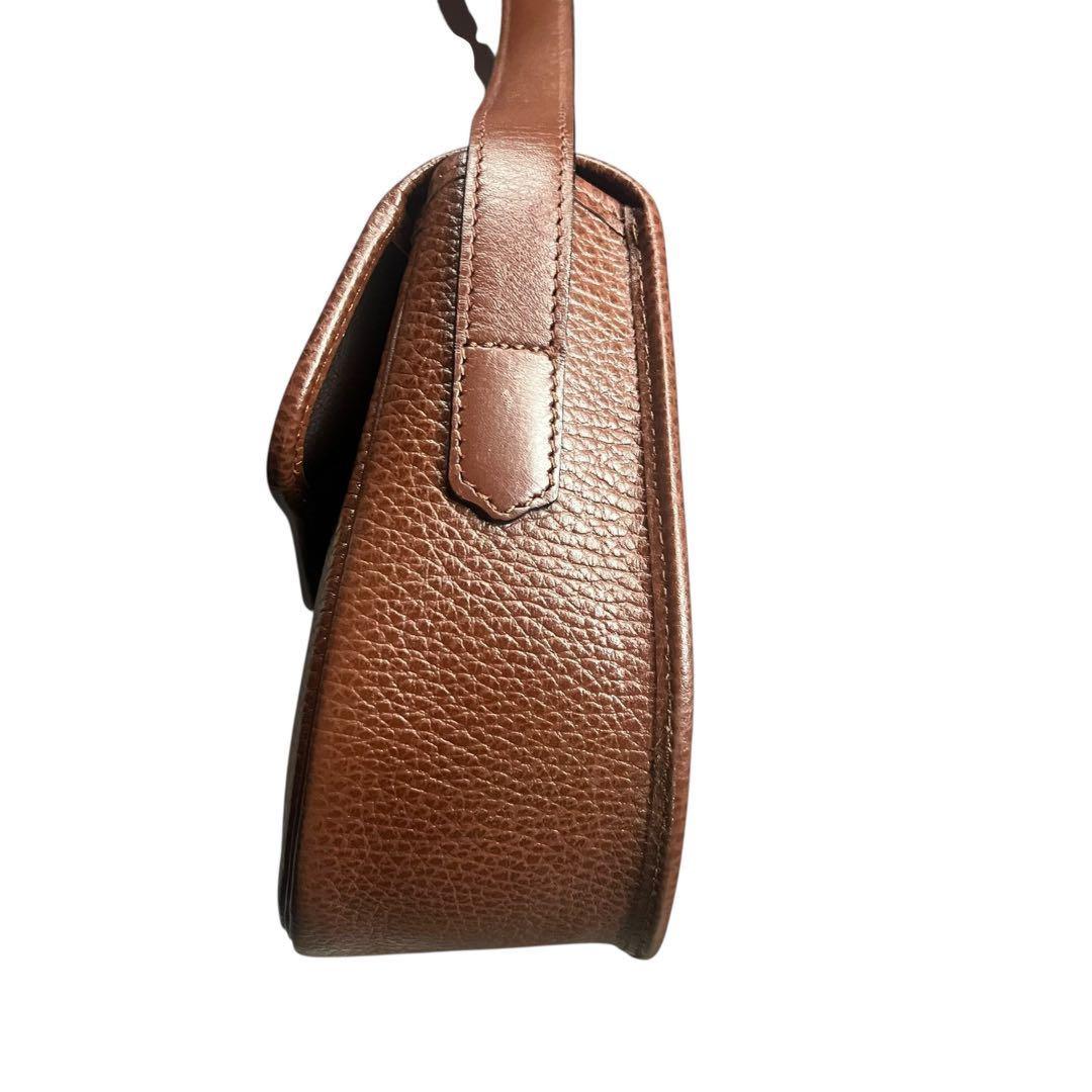 Christian Dior Shoulder Bag Purse CD Leather Authentic