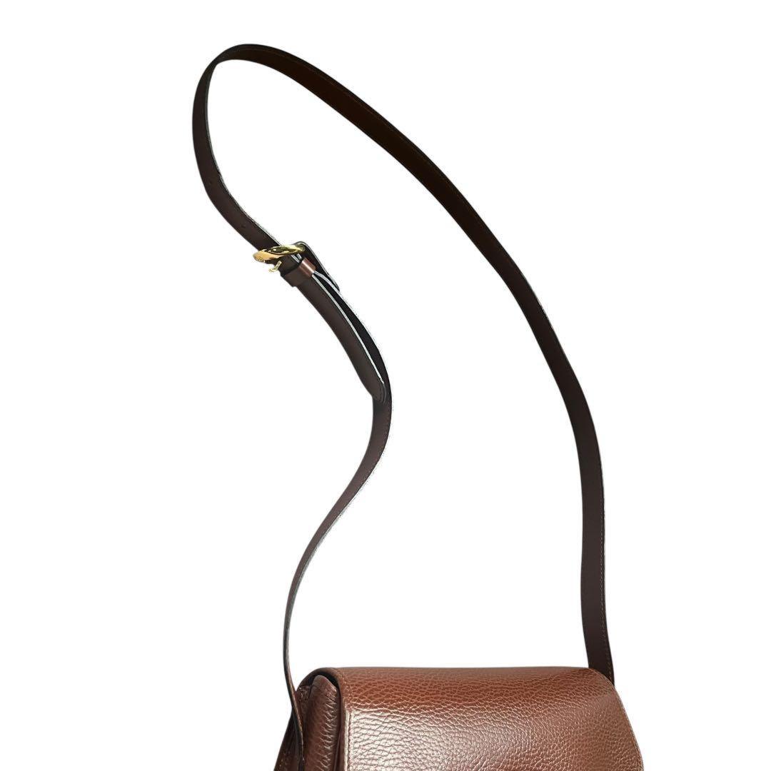 Christian Dior Shoulder Bag Purse CD Leather Authentic