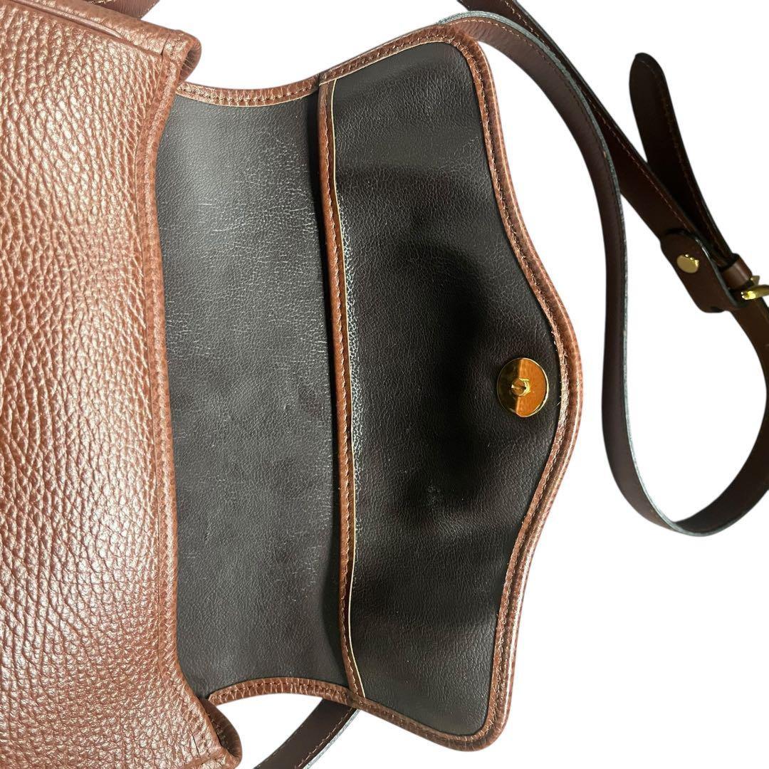 Christian Dior Shoulder Bag Purse CD Leather Authentic