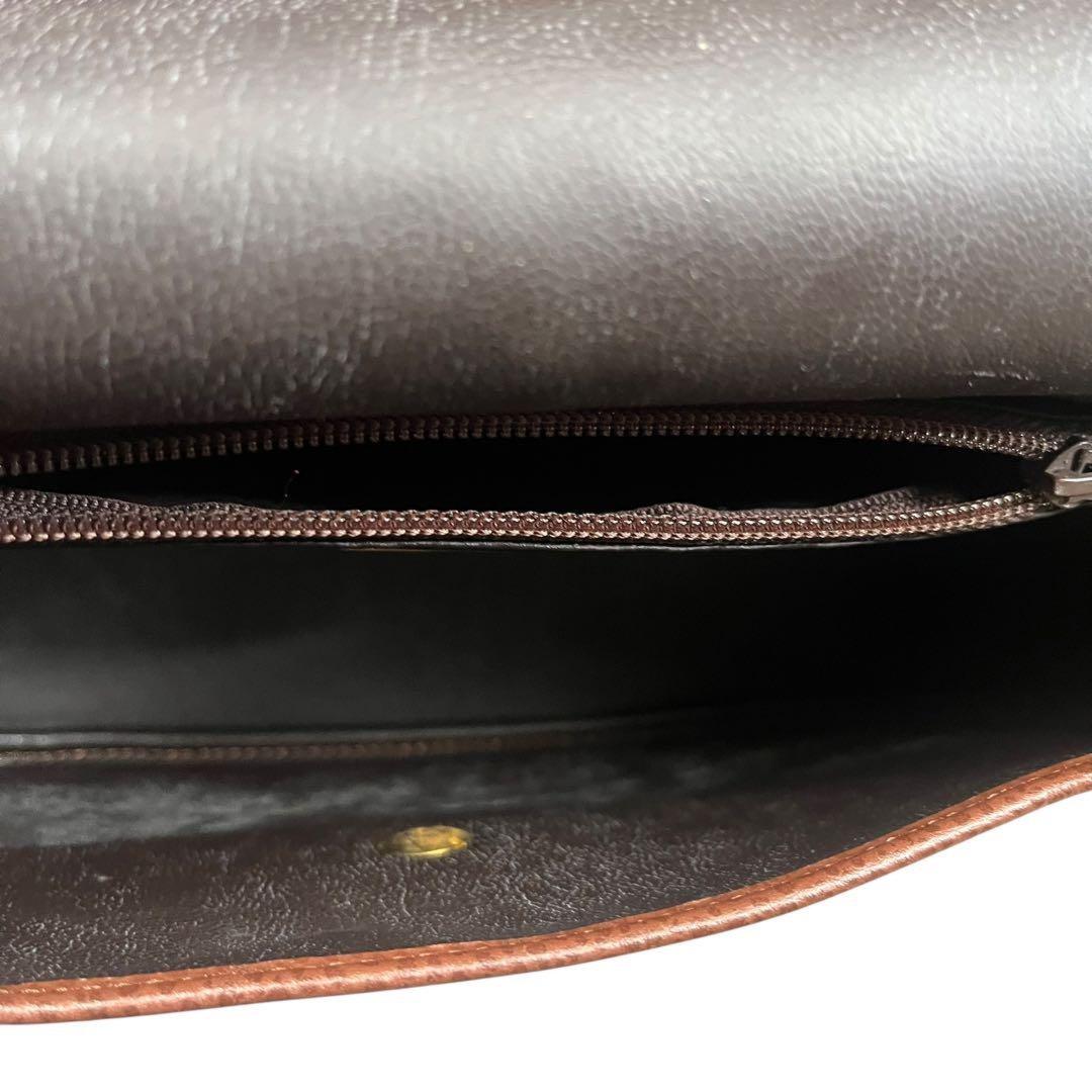 Christian Dior Shoulder Bag Purse CD Leather Authentic